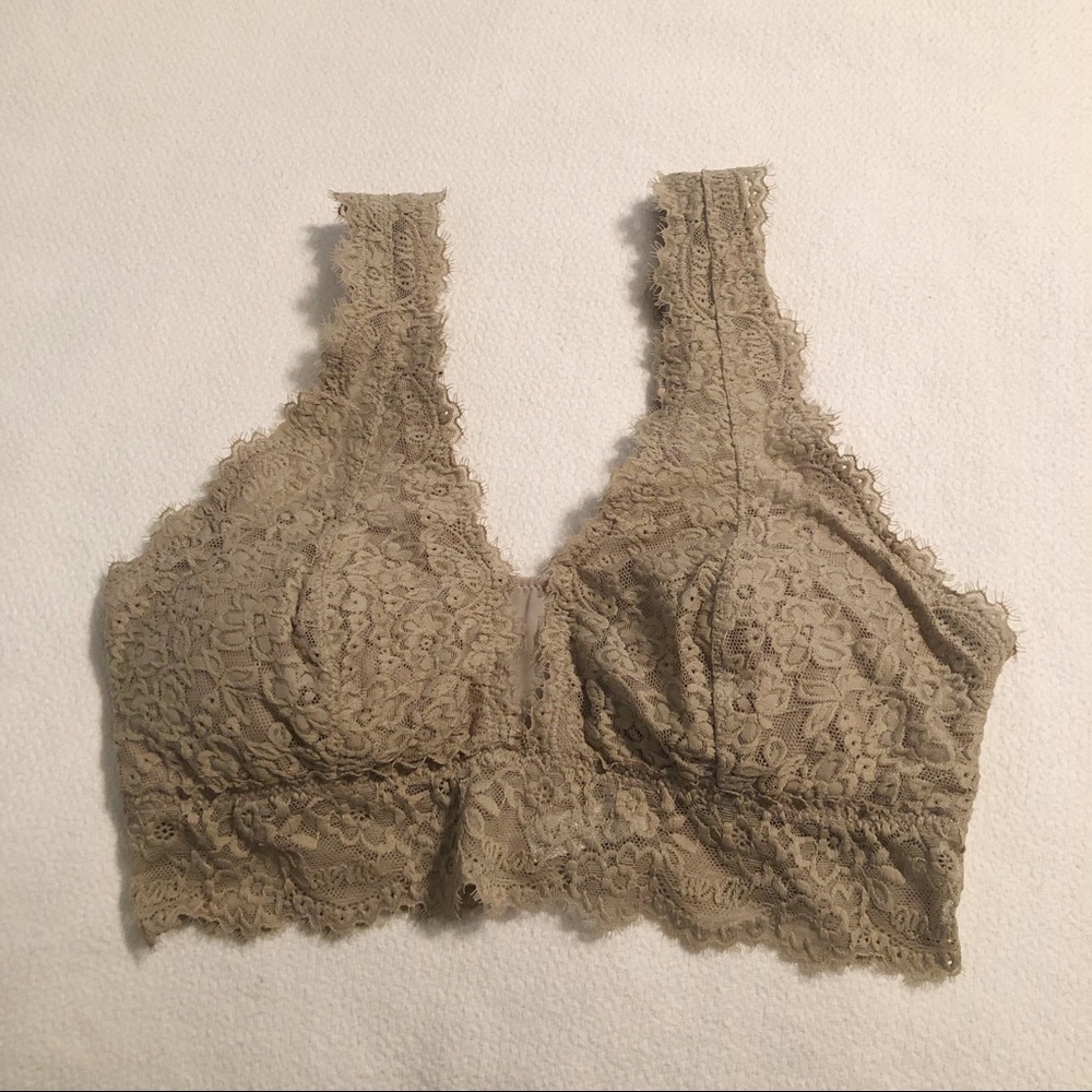 Aerie Eyelash Lace Bralette Size Med D - New!